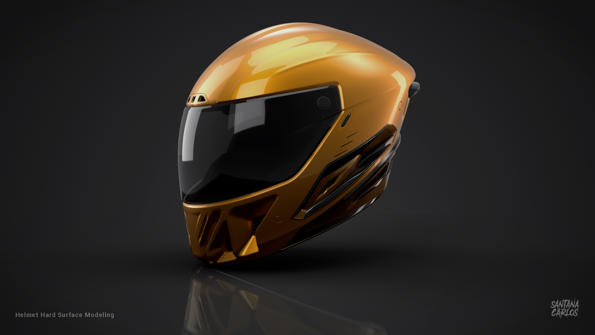 Render Casco 3D