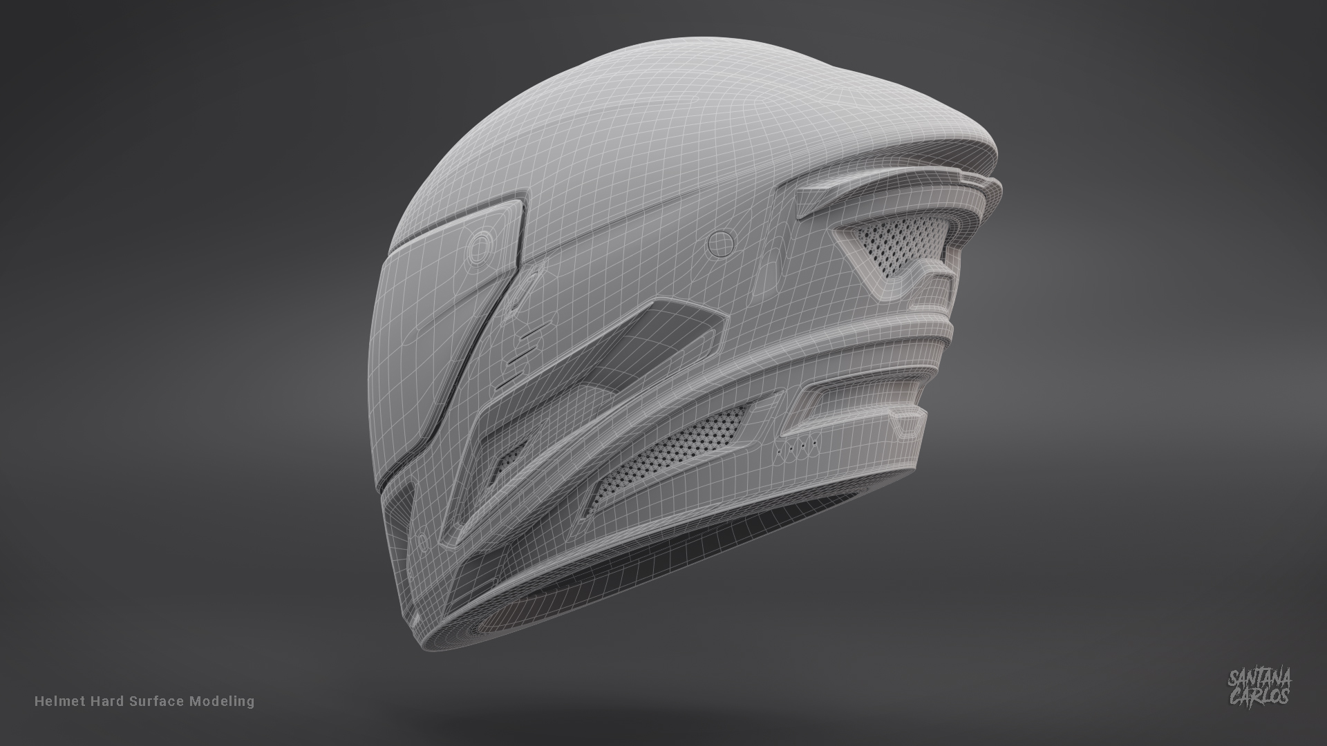 Render Casco 3D
