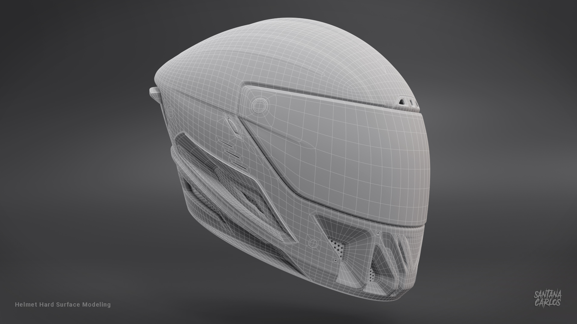 Render Casco 3D